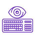 Eyes Blink Morse Code Type Tex icône