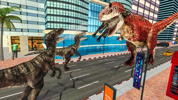 1 Schermata Deadly Dino Survival: Angry Dinosaur City Attack