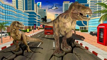 2 Schermata Deadly Dino Survival: Angry Dinosaur City Attack