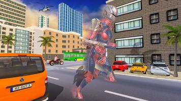 Flying Superhero Robot Captain Girl:US Lady Fight स्क्रीनशॉट 1