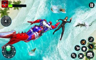 3 Schermata Flying Superhero Robot Captain Girl:US Lady Fight