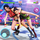 Girls wrestling fight game آئیکن