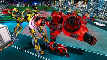 Real US Robot Fighting - Police Car Transport Game ảnh chụp màn hình 3