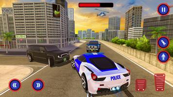 Real US Robot Fighting - Police Car Transport Game ảnh chụp màn hình 2