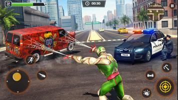 Superhero Flying Game:Iron Hero Gangster City 2021 Ekran Görüntüsü 2