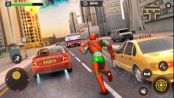 Superhero Flying Game:Iron Hero Gangster City 2021 Ekran Görüntüsü 3