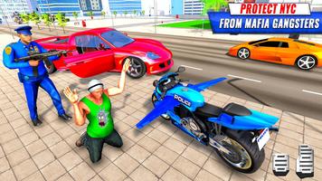 Police Motor Bike 3D Game 2023 ภาพหน้าจอ 1