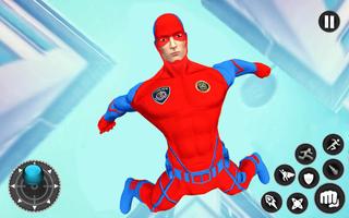 Captain Super Hero Man Game 3D Plakat