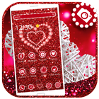 Shiny Red Diamond Love Theme icône