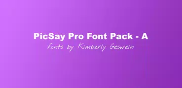 PicSay Pro Font Pack - A