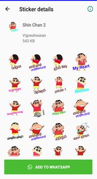 Shin Chan What s Up Stickers App in Tamil for Android 