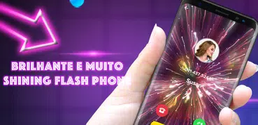 Shining Flash Phone - Chamar tema, flash de LED