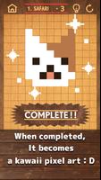Bit Block Puzzle - Woody and Kawaii Pixel Art ảnh chụp màn hình 1
