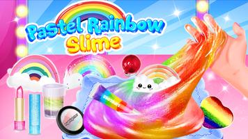 Pastel Rainbow Slime постер