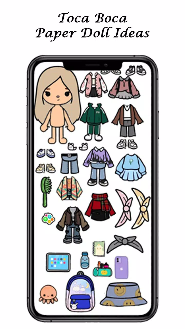 toca boca paper doll Outfit