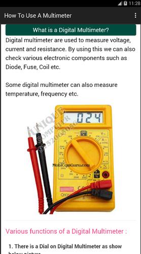Electrical Tools How To Use A Digital Multimeter For Android Apk