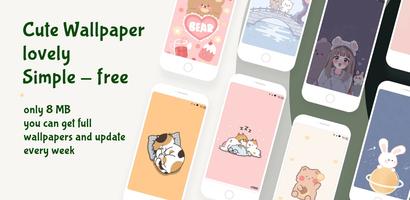 Poster Lovely Cute Wallpapers HD 4K