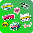 آیکون‌ Text Stickers for WhatsApp - WAStickerApps