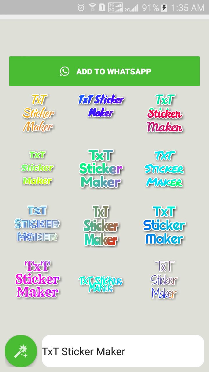 Txt Sticker Maker For Android Apk Download