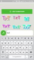 برنامه‌نما Text Stickers for WhatsApp - WAStickerApps عکس از صفحه