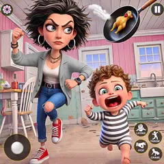 Mom & Naughty Boy Prank Game Icon