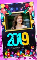 2019 New Year Photo Frames,Greetings Affiche