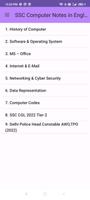 SSC Computer Notes in English постер