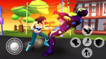 Poster Cartoon Fighting Game 3D : Sup