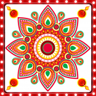 Indian Diwali Rangoli Design icon