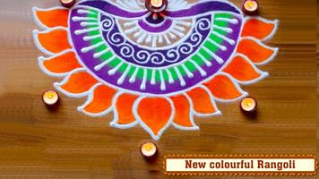 Indian Diwali Rangoli Design poster