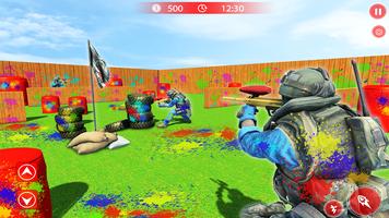 Paintball Shooting Arena - Paintball Color Battle capture d'écran 3