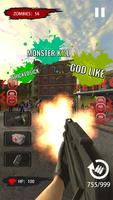 Shooting Zombie Survival: Free 3D FPS Shooter capture d'écran 1