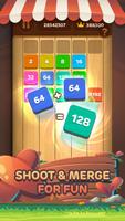 Wood Shoot N Merge 2048 & Number Matching Puzzle syot layar 1