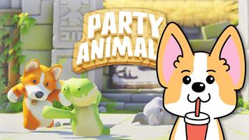 Party Animals Guide Funny Game Plakat