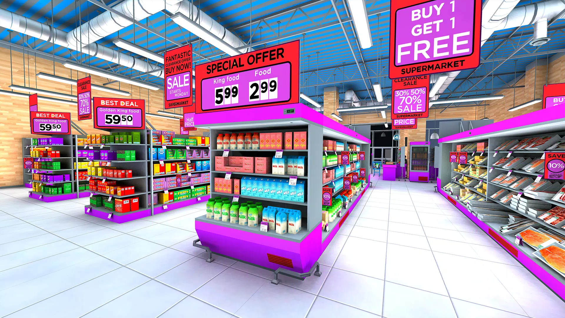 Supermarket Shopping Mall Game Online – Play Free in Browser 