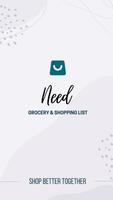 Need - Grocery & Shopping List Affiche