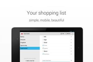 برنامه‌نما Shopping List عکس از صفحه