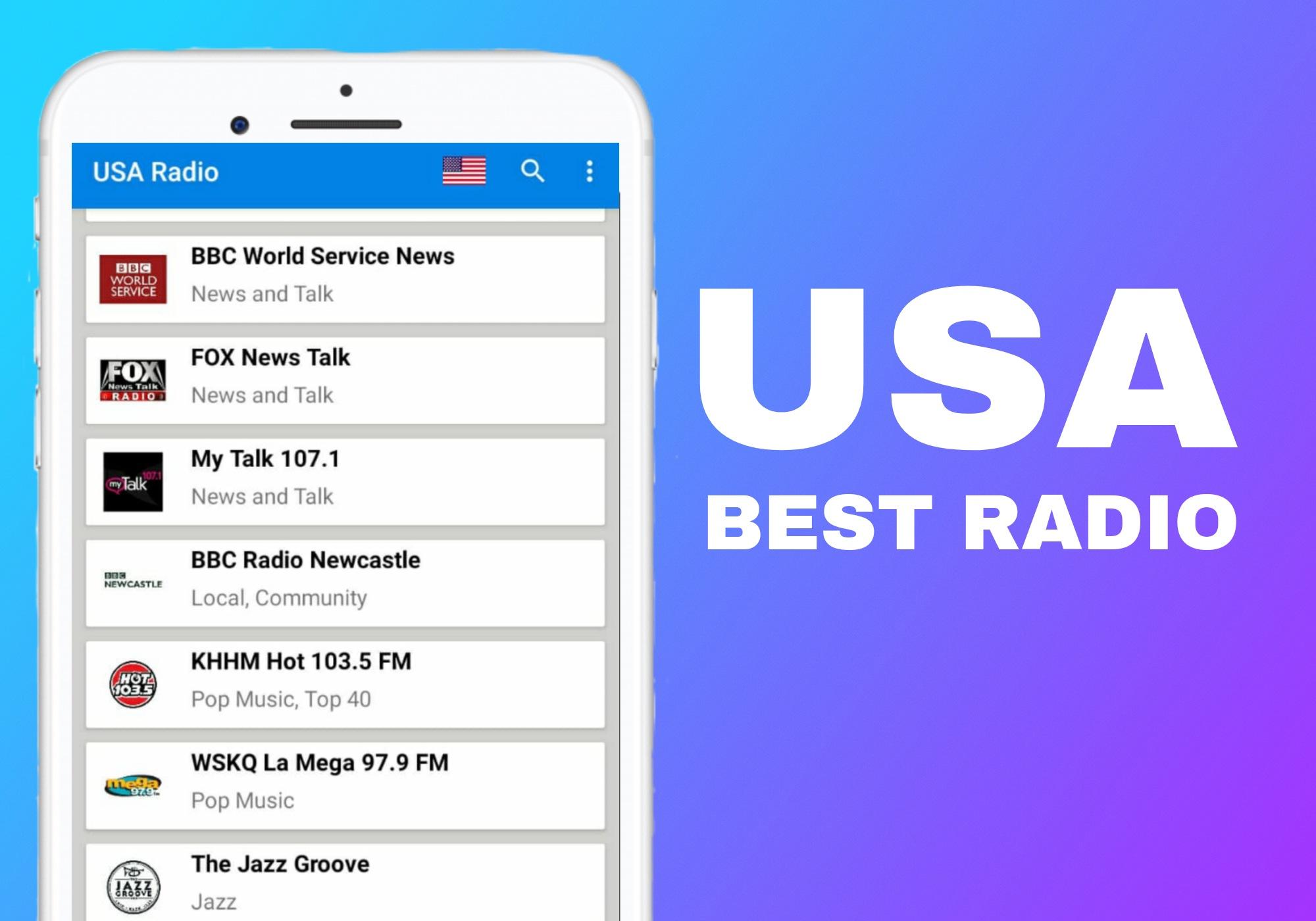 USA Best Radio: Free FM Radio App, Music & News APK voor Android Download