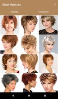 Coupe de cheveux courte femme Affiche