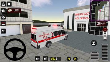 112  Ambulans Simülasyonu Hasta Taşıma Cartaz