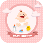 Baby shower card maker icon