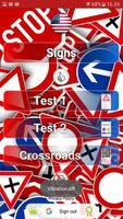 Trafic and road signs poster