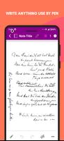 Super Handwriting Note Affiche