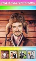 FACE in HOLE - Funny Photo Frame الملصق