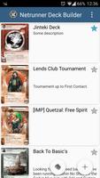 Deck Builder for Netrunner Cartaz