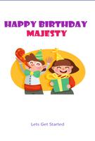 Poster Happy Birthday Majesty