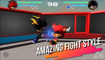 Super Heroes Blue Sonics Fight The Red Shadow Evil Ekran Görüntüsü 1