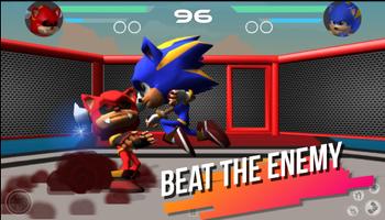 Super Heroes Blue Sonics Fight The Red Shadow Evil capture d'écran 2