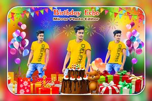 برنامه‌نما Birthday Echo Mirror Photo Editor عکس از صفحه