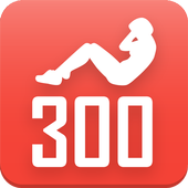 300 sit-ups abs workout आइकन